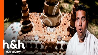 Un mega pastel de chocolate para celebrar 15 años de matrimonio | Cake Boss | Discovery H\u0026H