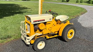 Cub cadet 100 with haban sickle mower in action