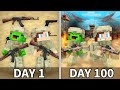 Mikey and JJ Survived 100 Days As Army in Minecraft (Maizen)