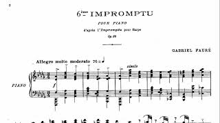 piano Faure impromptu Op.86