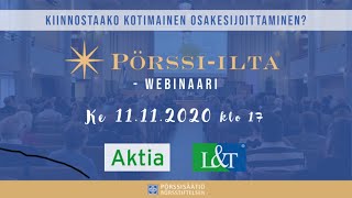 Pörssi-ilta ke 11.11.2020