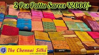 The Chennai Silks💕New Arrival 2 Pcs 2000 Combo Offer Pattu Sarees,Gift Saree,Set Saree Collections👌🏻