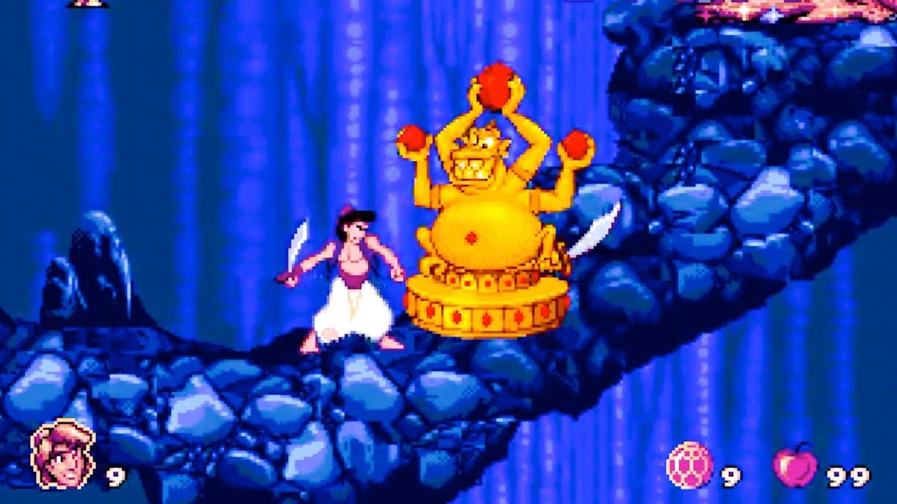 ALADDIN Video Game "Cave Of Wonders" (1993) Sega Genesis - Disney - YouTube