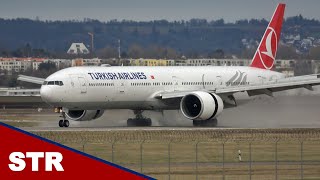 The BIGGEST Twin-Engine Plane visited Stuttgart Airport twice!