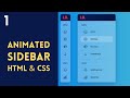 How To Design Animated Sidebar Using HTML, CSS and JavaScript (Part 1)
