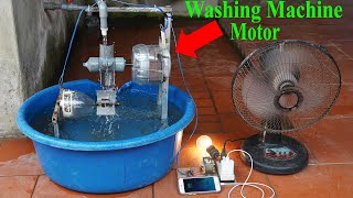 I Turn The Water Tank Into A Mini Hydroelectric Pond At Home