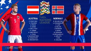 AUSTRIA VS NORWAY | UEFA NATIONS LEAGUE 24/25 FULL MATCH | Ps5 4K