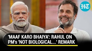 Rahul Gandhi Reacts To PM Modi's 'Not Biological Energy' Remark: 'If Kanhaiya Said It…' | LS Polls