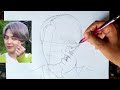 Bts Park Jimin Drawing // How To Draw Bts // Bts Jimin