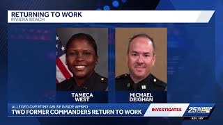 EXCLUSIVE: Two top West Palm Beach police leaders demoted and returned to duty as overtime invest...