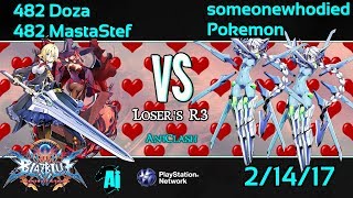 AniClash V Day Waifu Wars - 482 MastaStef/482 Doza vs Someonewhodied/Pokemon Loser's R3 - BBCF