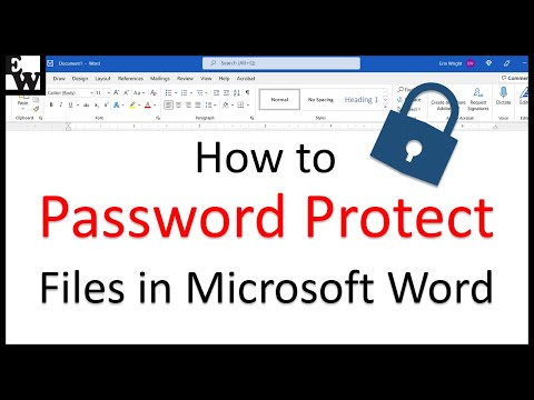 How to Password Protect Files in Microsoft Word