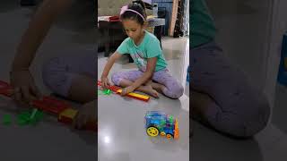 Domino Funny Train Toy UNBOXING | Automatic Domino Building & Stacking Choochoo Train #amazontoys