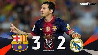 Barcelona 3 x 2 Real Madrid ● 2012/13 Supercopa de España Final 1st Leg Highlights & Goals HD
