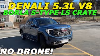 2024 GMC Sierra Denali 5.3L V8 Exhaust Sound w/ Borla S-Type LS Crate Muffler!