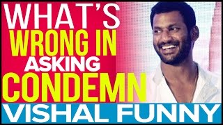 "Whats wrong in asking Condemn" -  Vishal Funny | Kadhakali Audio Launch | Cine Flick