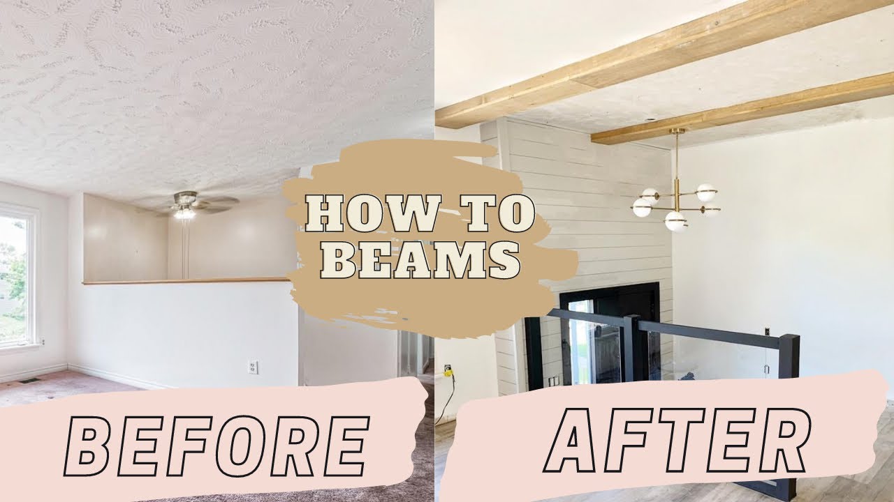 DIY Faux Beams - How To Build And Install Beams - YouTube