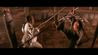 Jet Li vs Donnie Yen! Intense Staff Spar/Test + Cloth Staff Demo! 李連傑; 黃飛鴻 vs 甄子丹; 布棍和少林棍法! 棍法切磋/試探?