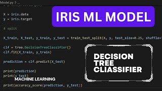 IRIS DATASET MACHINE LEARNING MODEL | DECISION TREE CLASSIFIER | HINDI