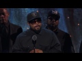 Ice Cube of N.W.A's Rock & Roll Hall of Fame Acceptance Speech  2016 Induction