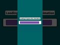 Loading Progress Bar Animation HTML & CSS
