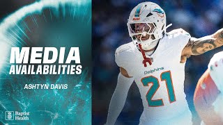 Ashtyn Davis meets with the media | Miami Dolphins