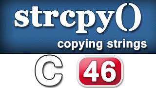 strcpy String Copy Function in C Programming Language Video Tutorial
