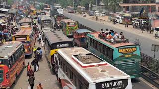 গাড়ি যেন এগুতেই চায় না গাজীপুরের চন্দ্রায় | Gazipur Chandra Road Update | Maasranga News