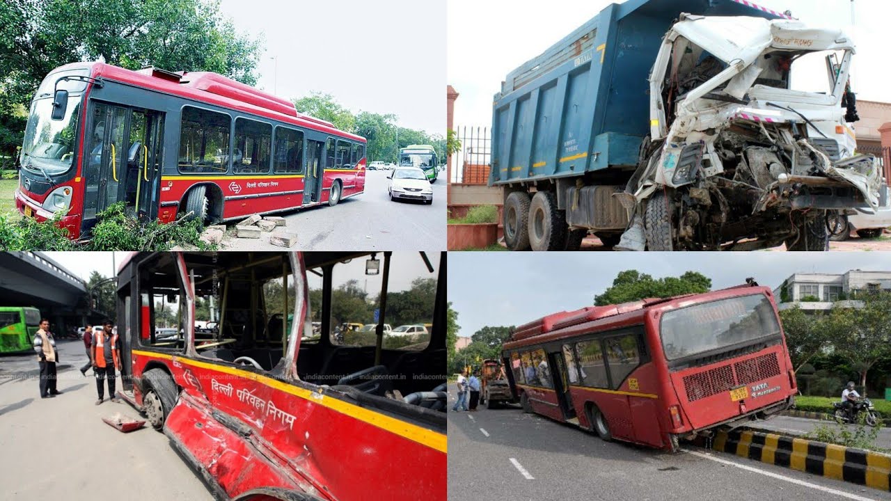 Top 8 : DTC Bus Crash In INDIA ! ! ! #SuperSonic - YouTube