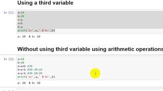 Four ways to swap two variables in Python