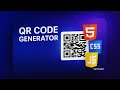 QR Code Generator using HTML, CSS & JavaScript | Beginner JavaScript Project Tutorial