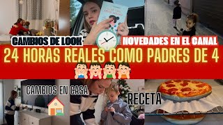 24 HORAS CONMIGO ⏰CAMBIOS DE LOOK NIÑAS 💇‍♀️NUEVAS IDEAS PARA EL CANAL🎥CAMBIOS EN CASA🏡RECETA🍕