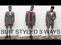 HOW TO STYLE A SUIT 3 WAYS: DOUBLE BREASTED