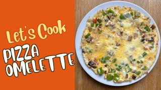 Pizza Omelette. Easy breakfast recipe. Very healthy recipe.