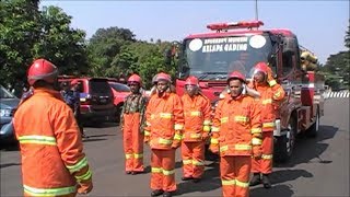 Latihan Pemadaman Kebakaran Prajurit Kolat Koarmada I