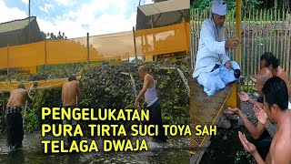 Pengelukatan Pura Tirta Suci Toya Sah Telaga Waja | Melukat | Muncan Selat Karangasem