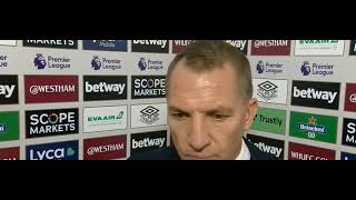 He will be OK Brendan Rodgers on James Maddison Post match West Ham United vs Leicester City
