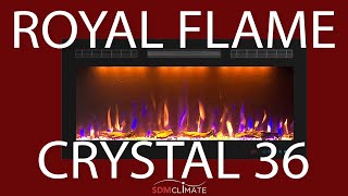 Электрический очаг Crystal 36 от Royal Flame. Теплая и уютная атмосфера у вас дома!