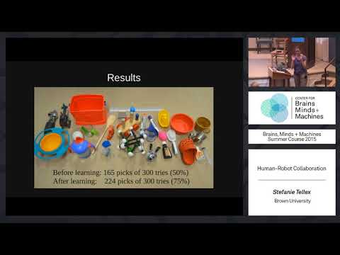 Lecture 8.4: Stefanie Tellex – Collaboration between humans and robots