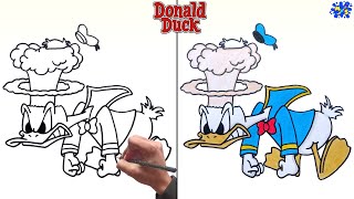 How to Draw Donald Duck Easy Step by Step