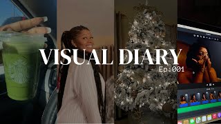 VISUAL DIARY Ep.001 | Lets decorate| WE FOUND A TREE| I skipped a coffee date?!?! |