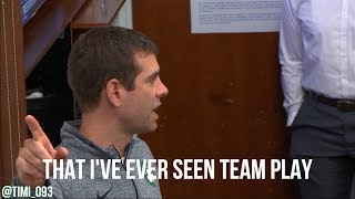 Brad Stevens wired before Game 2 against the Cavs + in-game interview