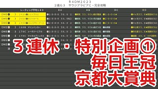 【Ｇ２】毎日王冠，京都大賞典・完全攻略