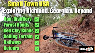 Small Town USA: Richland, Georgia \u0026 Beyond - Forests, Clay Roads, Railways, Detours