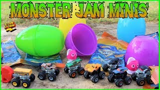 Monster Truck Monday:⚡MONSTER JAM⚡ Scavenger Hunt with Mystery Surprise Eggs