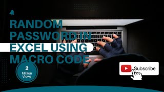 Excel Password Generator using Calculations and Macro VBA Code | Excel Hacks