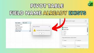 Excel Pivot Table: How to Fix Pivot Table Report Cannot Overlap Another Pivot Error