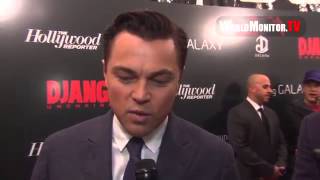 Leonardo Dicaprio interviewed at Django Unchained New York Premiere