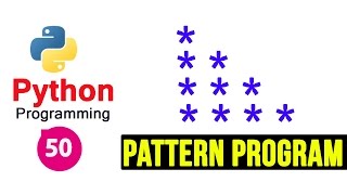 Python Pattern Programs - Printing Stars '*' in Right Angle Triangle Shape | Sta