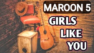 Girls Like You - Maroon 5 ft. Cardi B | Cajon Cover By Sanjay Paspureddy❤ #shorts